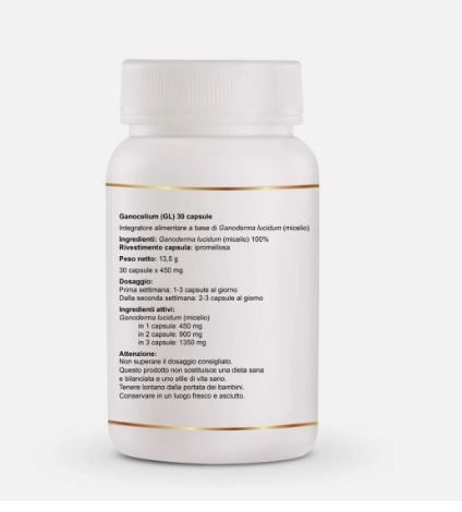 GL-90 GANOCELIUM® DXN 🌿 | Reishi Puro Micelial (90 cáps) | Refuerza Defensas ⚡ Quema Grasa 🔥 Antiaging ✨ | Certificado Eco 🍃