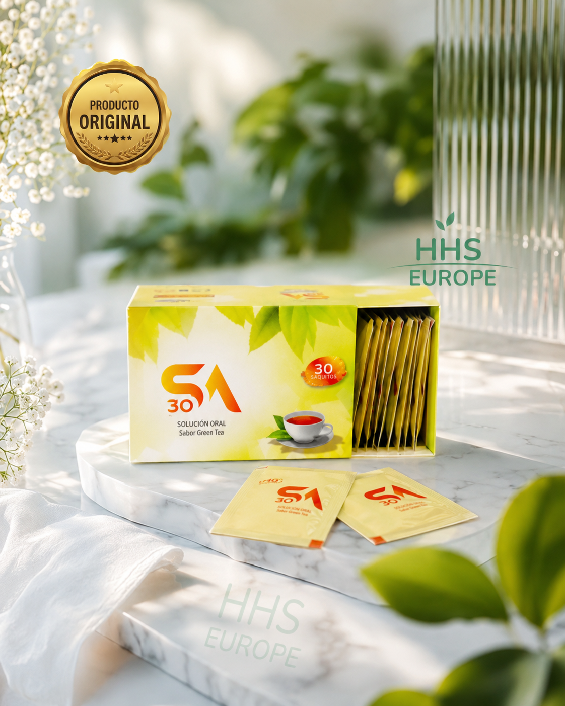 🔥 ¡Té SA Adelgazante Sabor Frambuesa - Quema Grasa Rápido y Natural! 🌿 | 30 Sobres