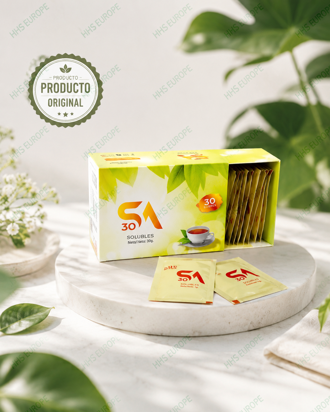 🔥 ¡Té SA Adelgazante Sabor Frambuesa - Quema Grasa Rápido y Natural! 🌿 | 30 Sobres