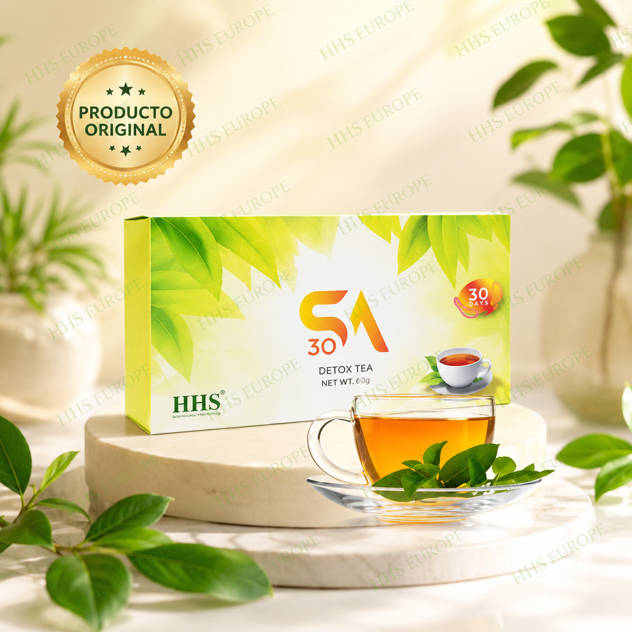 🔥 ¡Té SA Adelgazante Sabor Frambuesa - Quema Grasa Rápido y Natural! 🌿 | 30 Sobres